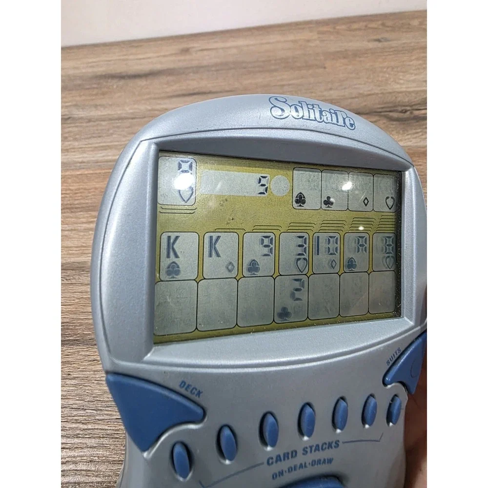 RADICA Solitaire Big Screen Handheld Electronic Card Game 2000 Tested Works